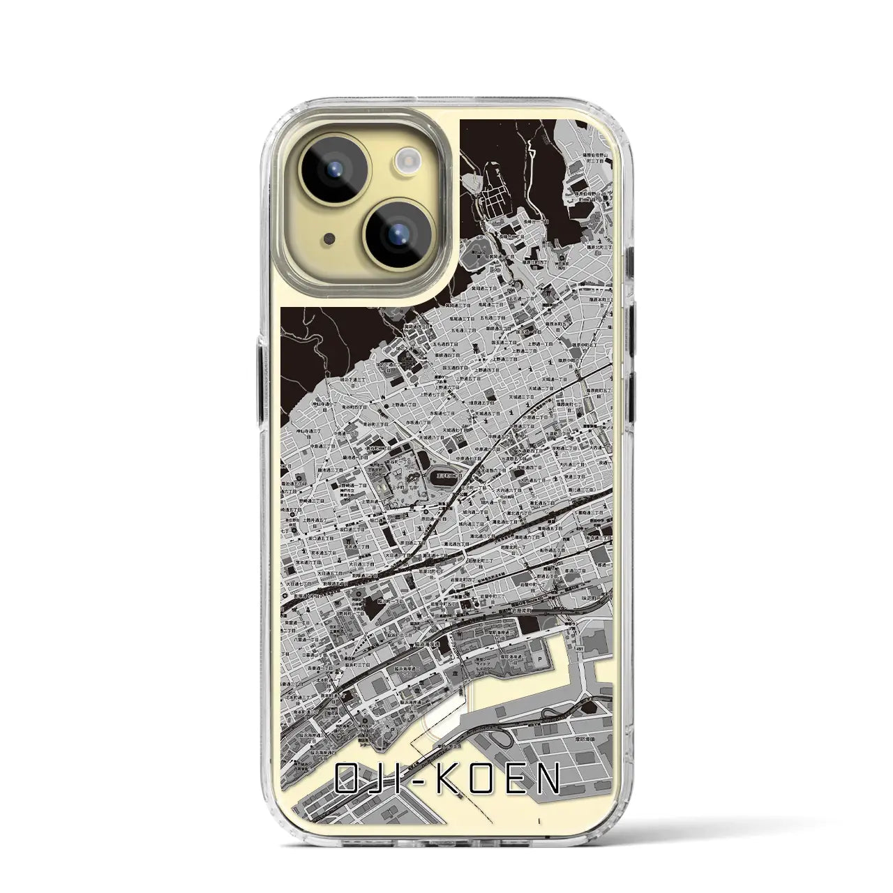 【王子公園(兵庫県)】地図柄iPhoneケース(MagSafeタイプ)