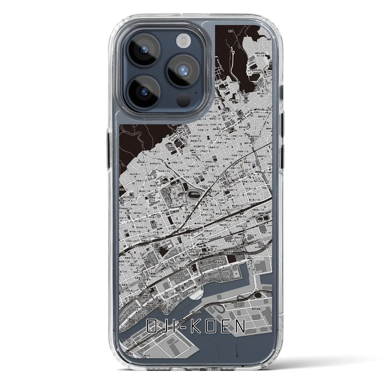 【王子公園(兵庫県)】地図柄iPhoneケース(MagSafeタイプ)