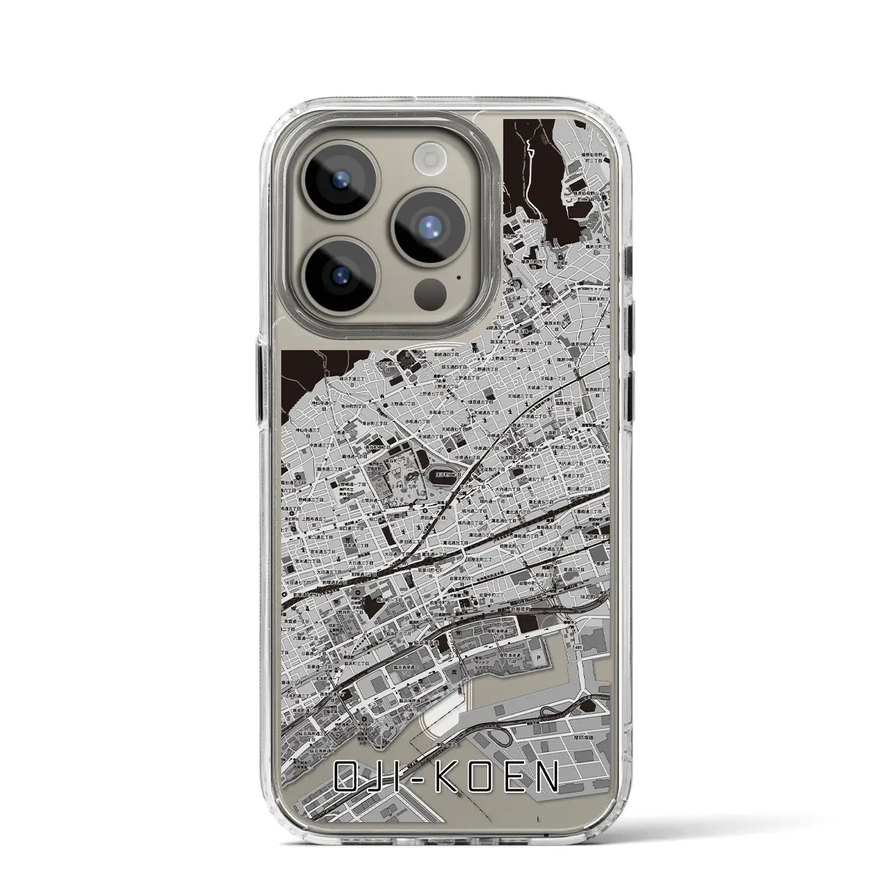 【王子公園(兵庫県)】地図柄iPhoneケース(MagSafeタイプ)