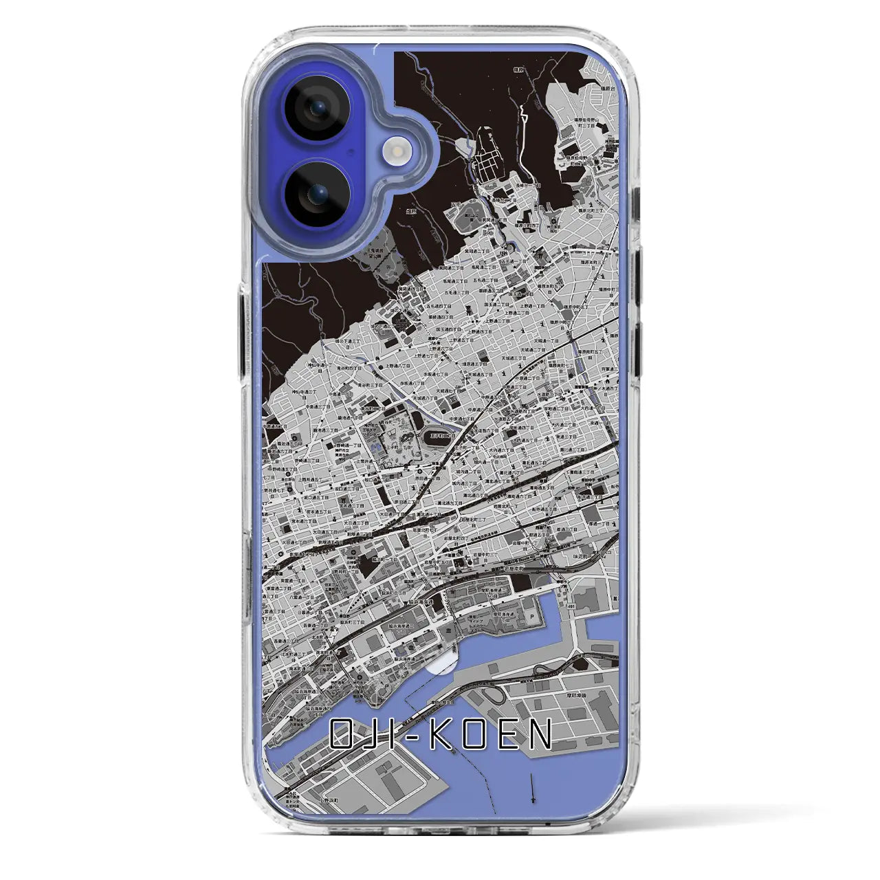 【王子公園(兵庫県)】地図柄iPhoneケース(MagSafeタイプ)