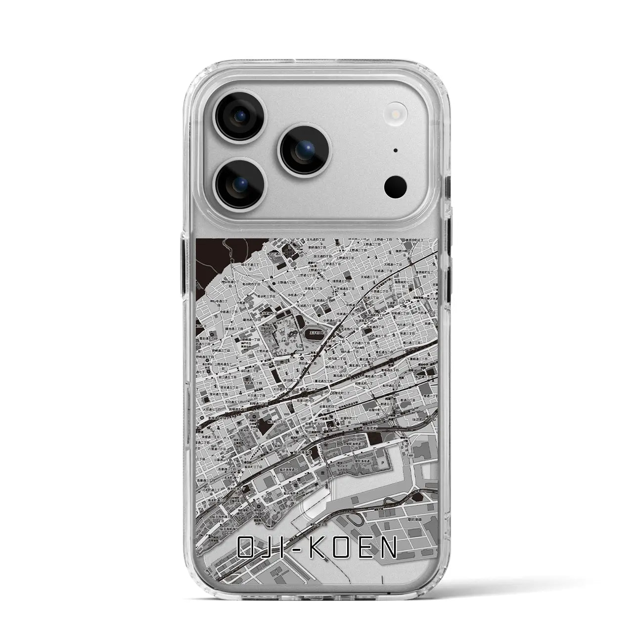 【王子公園(兵庫県)】地図柄iPhoneケース(MagSafeタイプ)