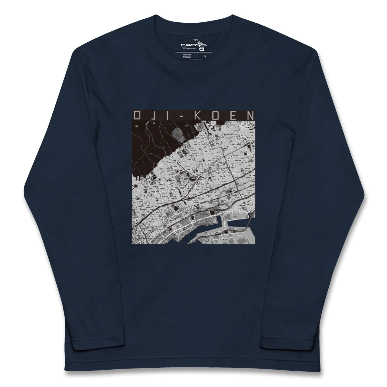 【王子公園(兵庫県)】地図柄ロングスリーブTシャツ