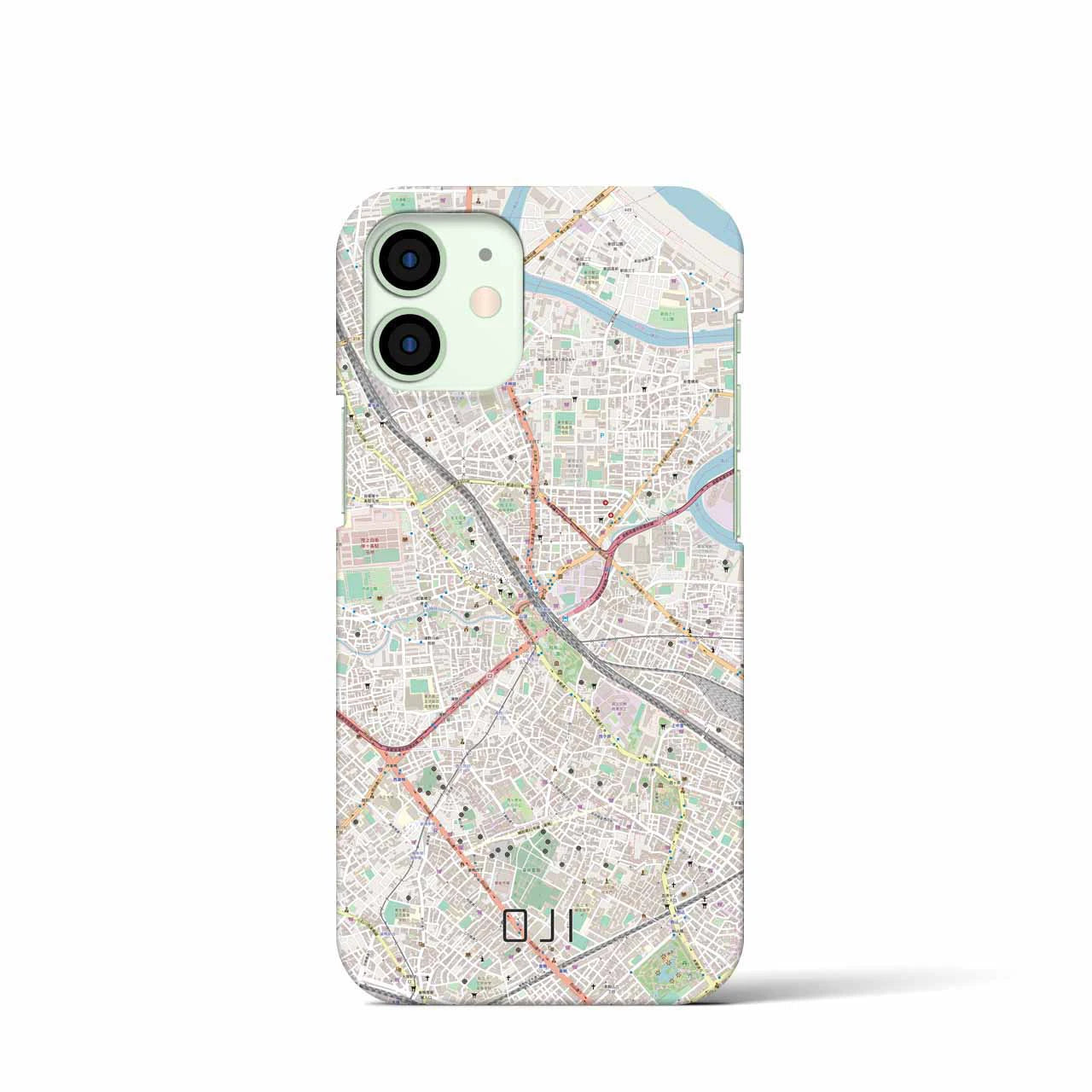 【王子(東京都)】地図柄iPhoneケース(バックカバータイプ)
