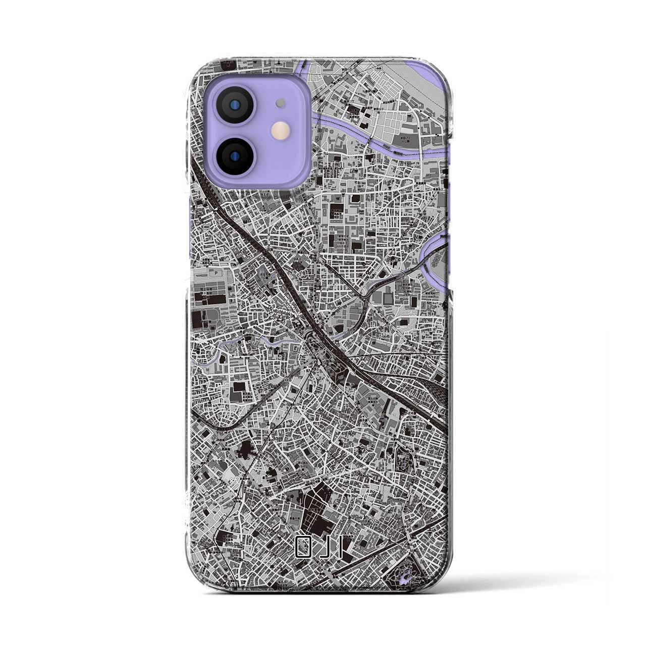 【王子(東京都)】地図柄iPhoneケース(クリアタイプ)