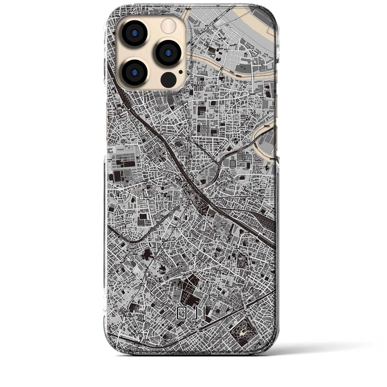 【王子(東京都)】地図柄iPhoneケース(クリアタイプ)