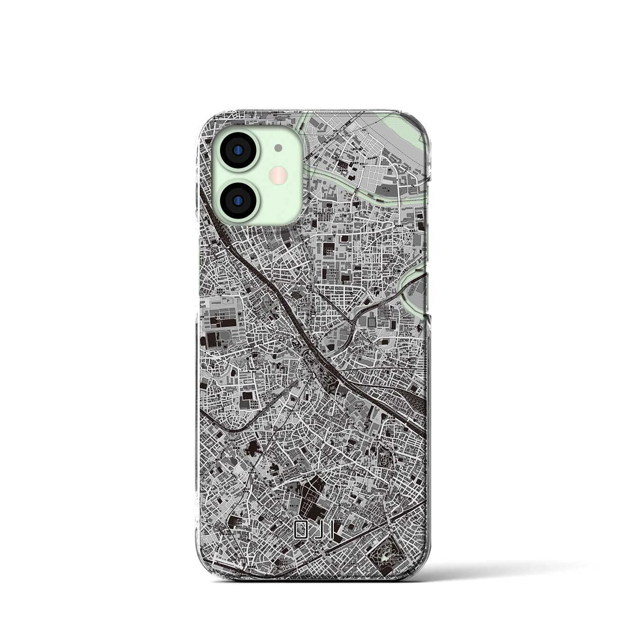 【王子(東京都)】地図柄iPhoneケース(クリアタイプ)