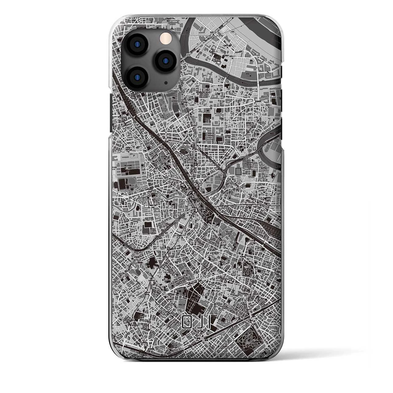 【王子(東京都)】地図柄iPhoneケース(クリアタイプ)