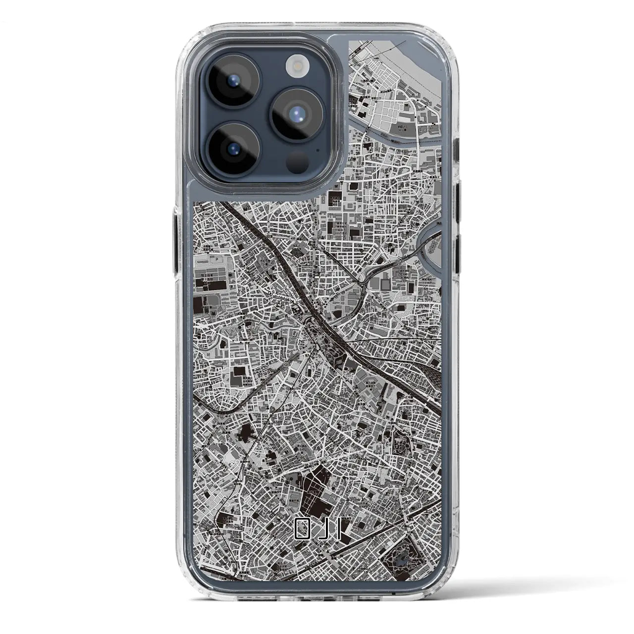 【王子(東京都)】地図柄iPhoneケース(MagSafeタイプ)
