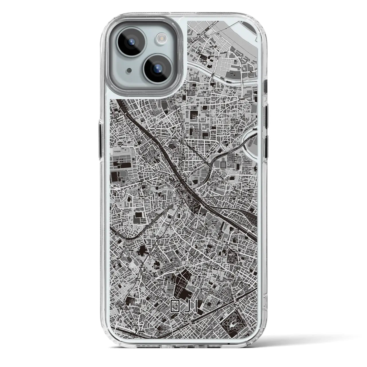 【王子(東京都)】地図柄iPhoneケース(MagSafeタイプ)