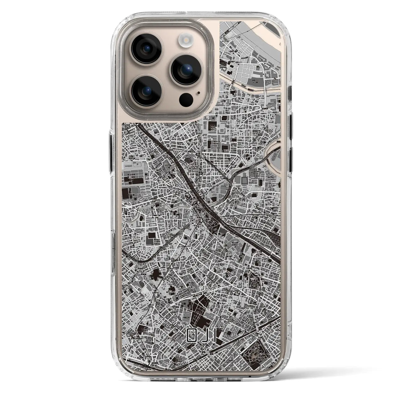 【王子(東京都)】地図柄iPhoneケース(MagSafeタイプ)