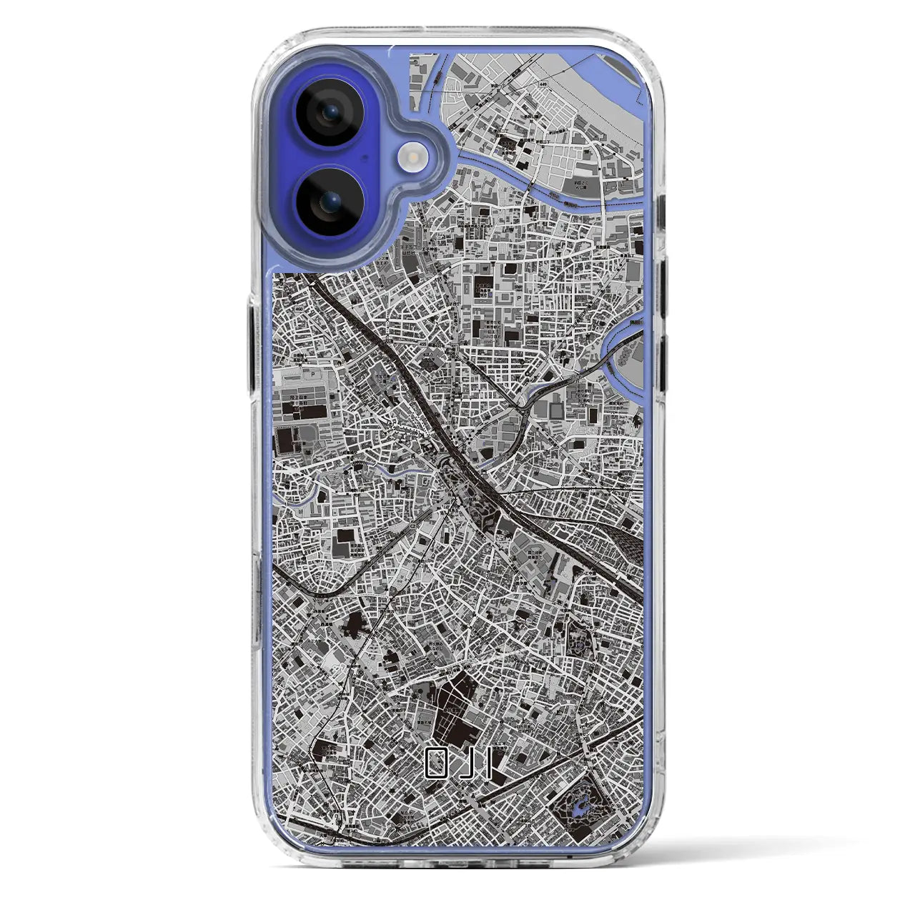 【王子(東京都)】地図柄iPhoneケース(MagSafeタイプ)
