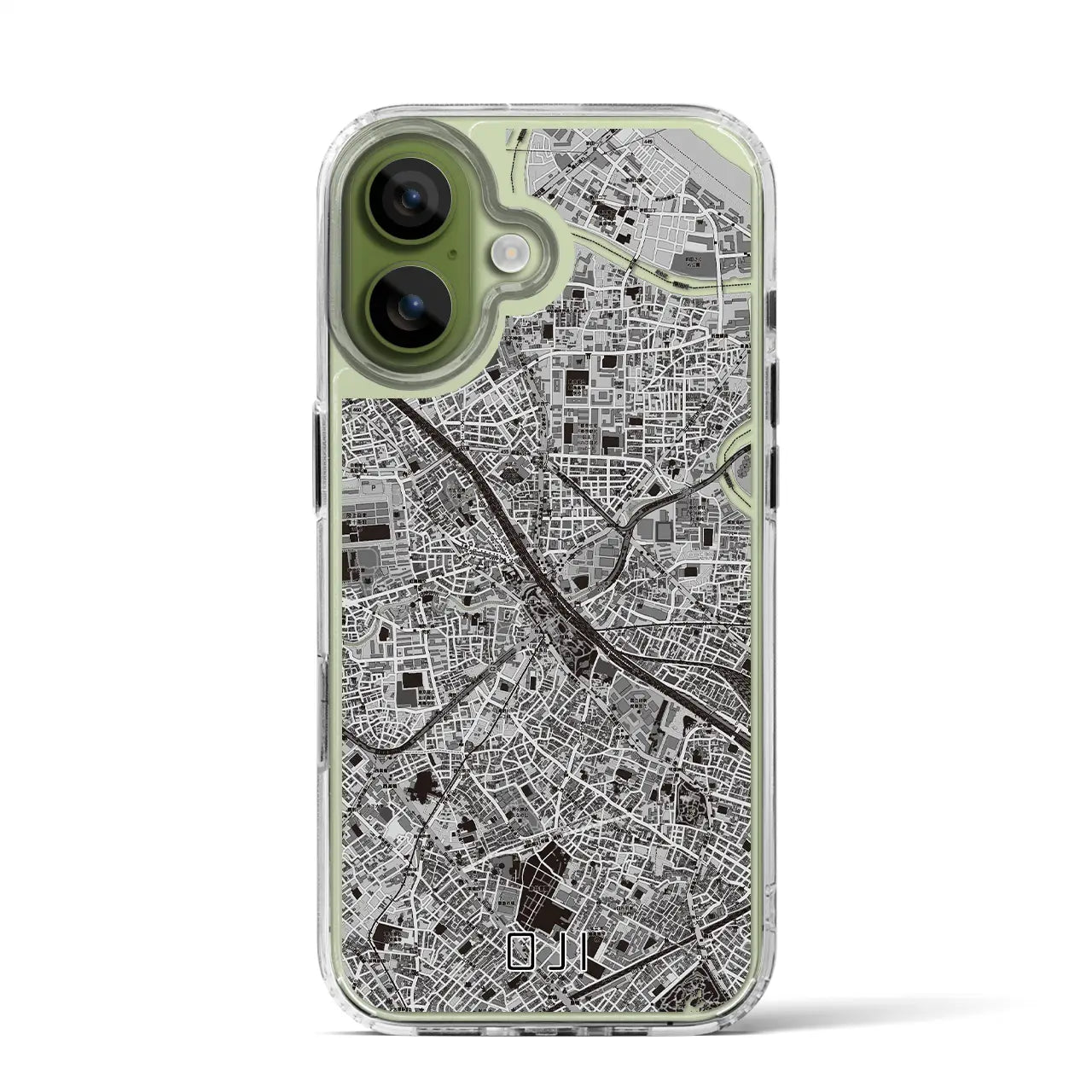 【王子(東京都)】地図柄iPhoneケース(MagSafeタイプ)