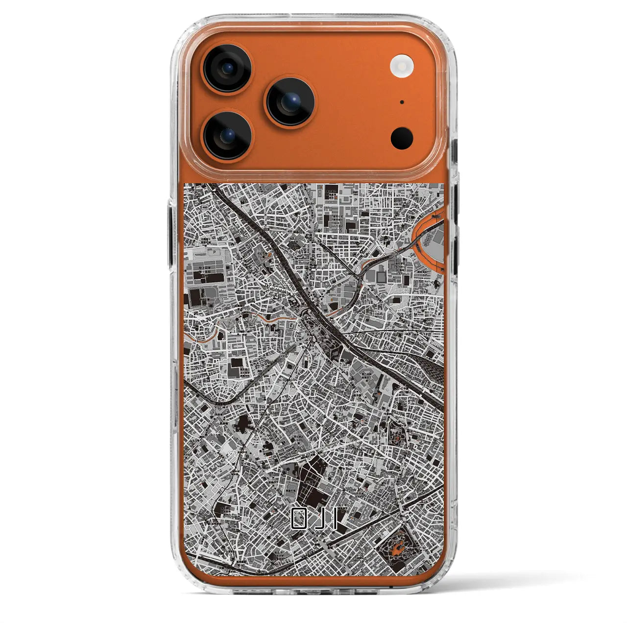 【王子(東京都)】地図柄iPhoneケース(MagSafeタイプ)