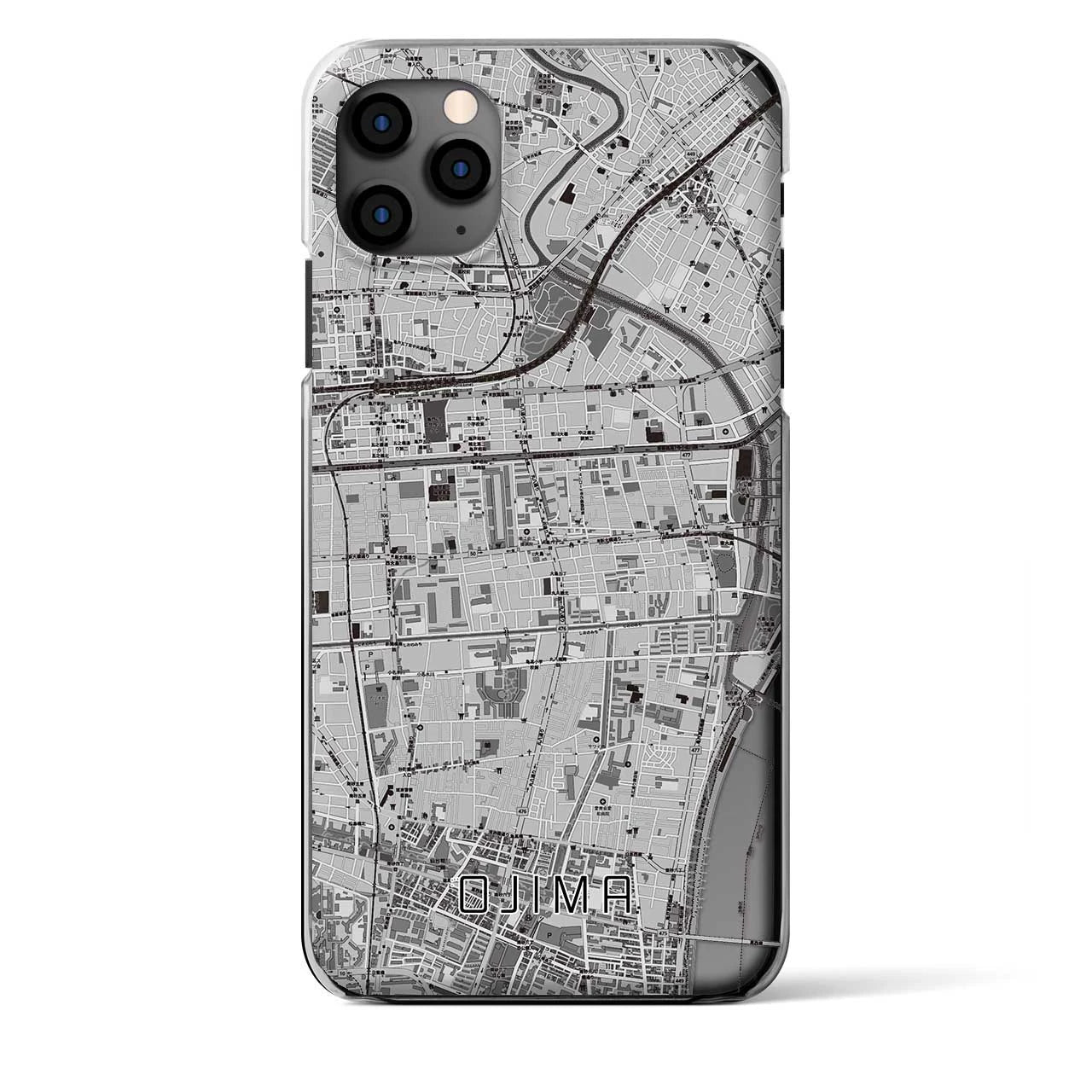 【大島(東京都)】地図柄iPhoneケース(クリアタイプ)
