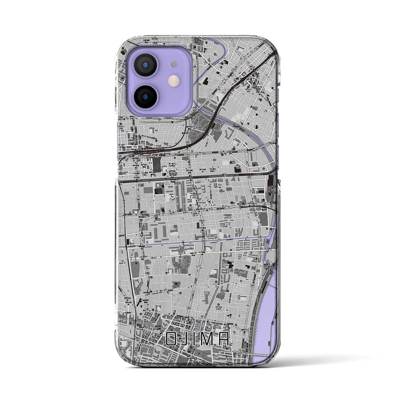 【大島(東京都)】地図柄iPhoneケース(クリアタイプ)