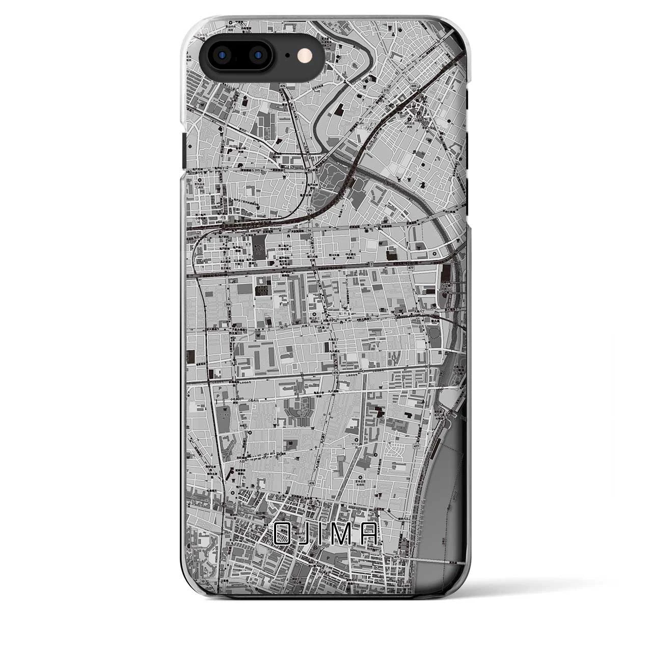 【大島(東京都)】地図柄iPhoneケース(クリアタイプ)