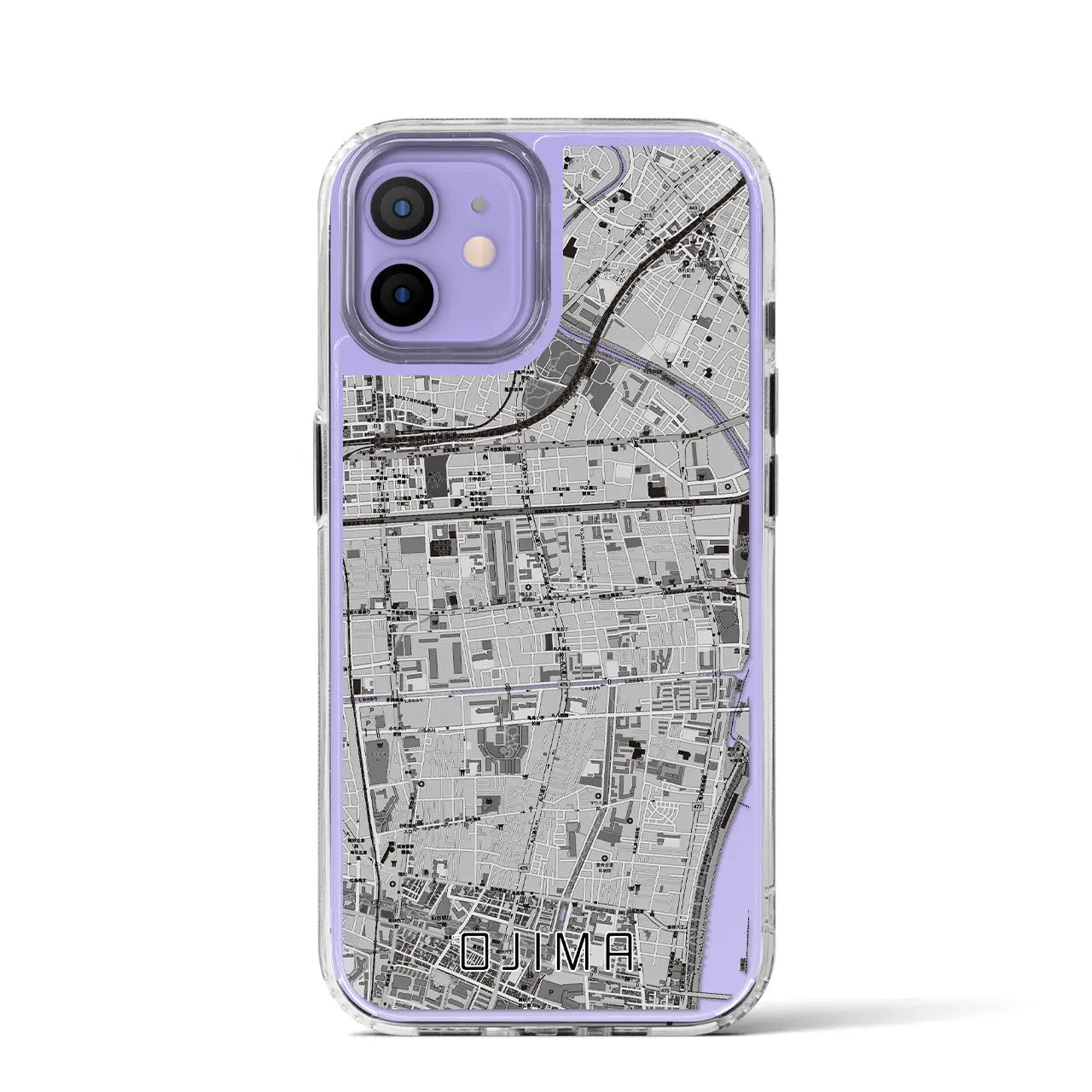 【大島(東京都)】地図柄iPhoneケース(MagSafeタイプ)