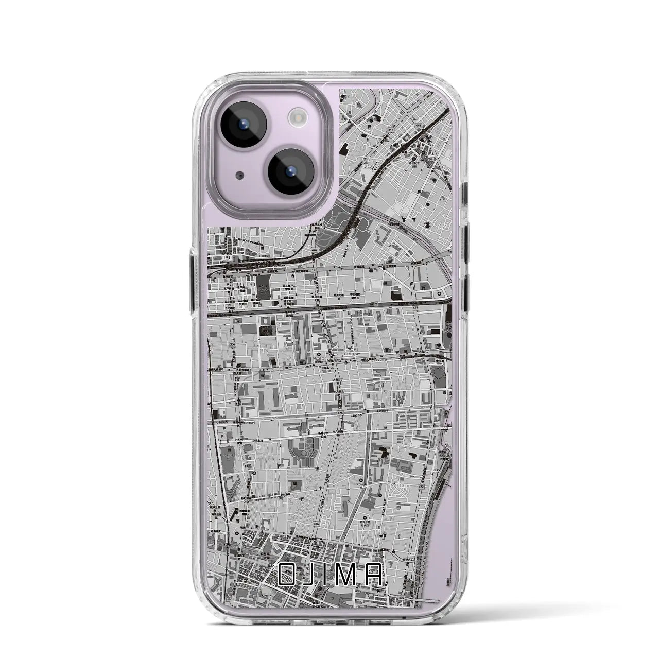 【大島(東京都)】地図柄iPhoneケース(MagSafeタイプ)