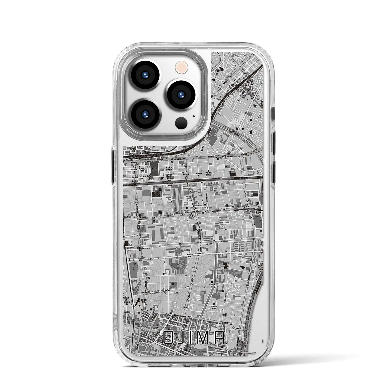 【大島(東京都)】地図柄iPhoneケース(MagSafeタイプ)