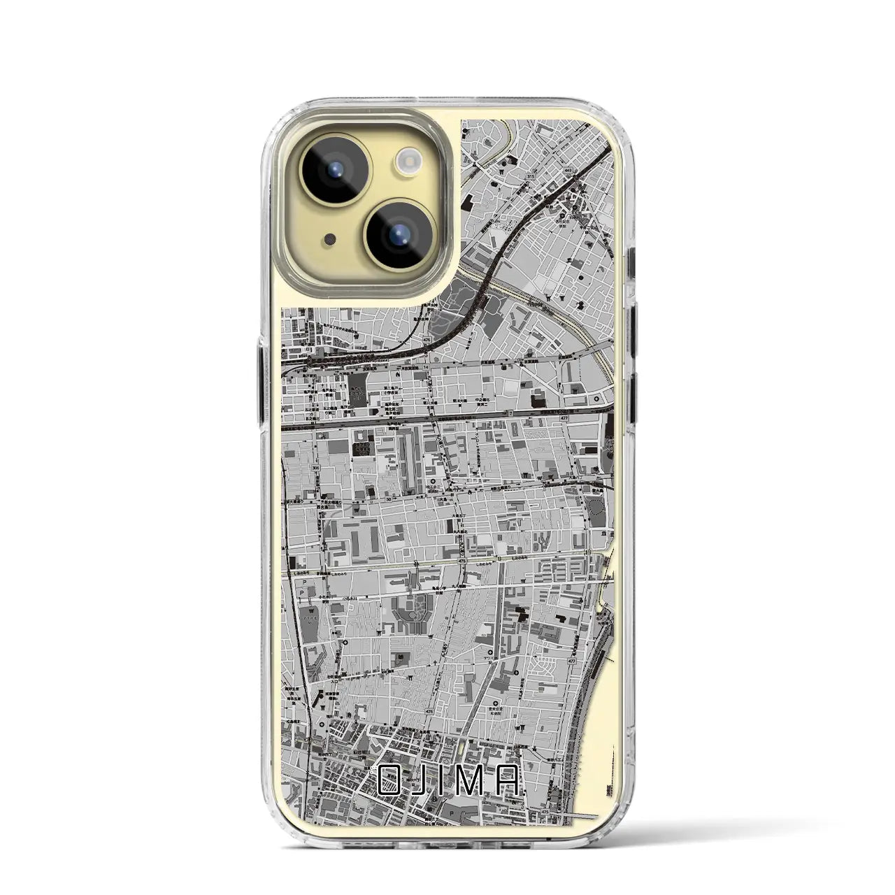 【大島(東京都)】地図柄iPhoneケース(MagSafeタイプ)