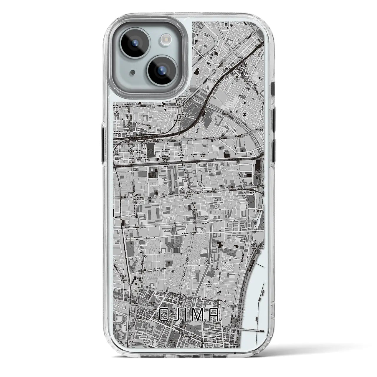 【大島(東京都)】地図柄iPhoneケース(MagSafeタイプ)