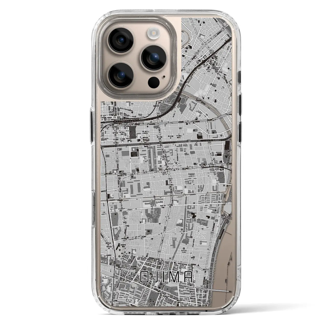 【大島(東京都)】地図柄iPhoneケース(MagSafeタイプ)