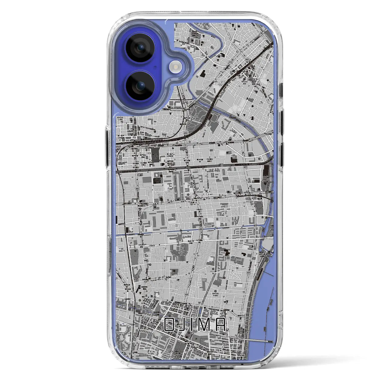 【大島(東京都)】地図柄iPhoneケース(MagSafeタイプ)