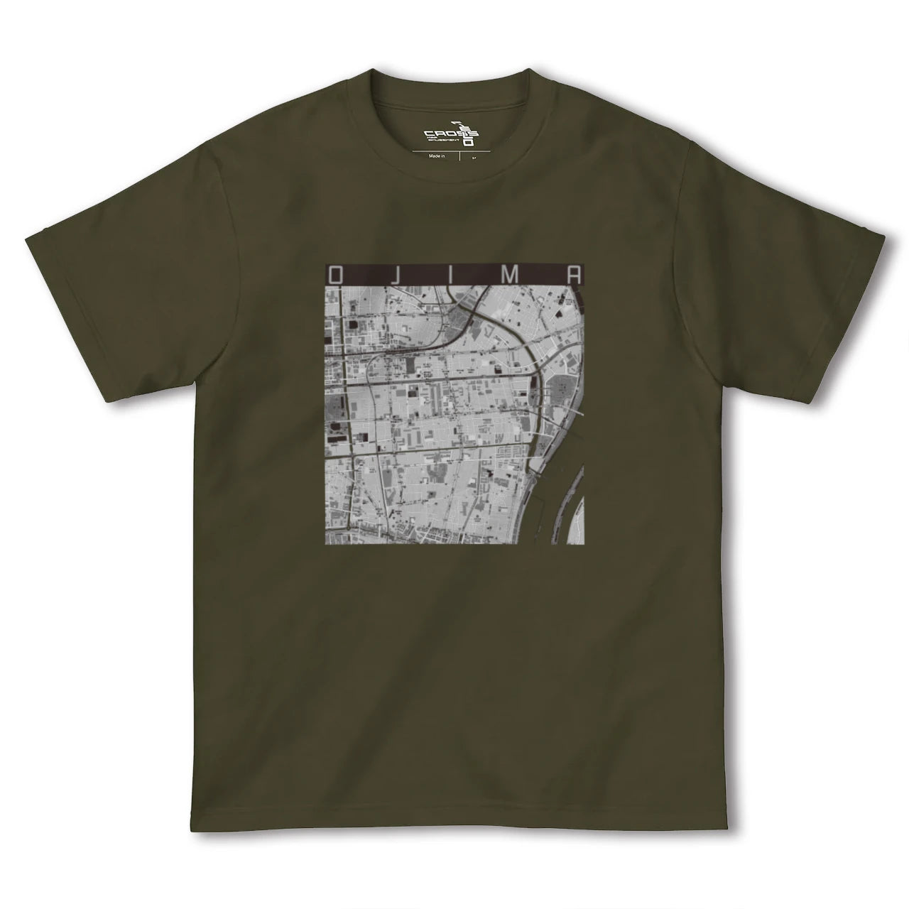【大島(東京都)】地図柄ヘビーウェイトTシャツ