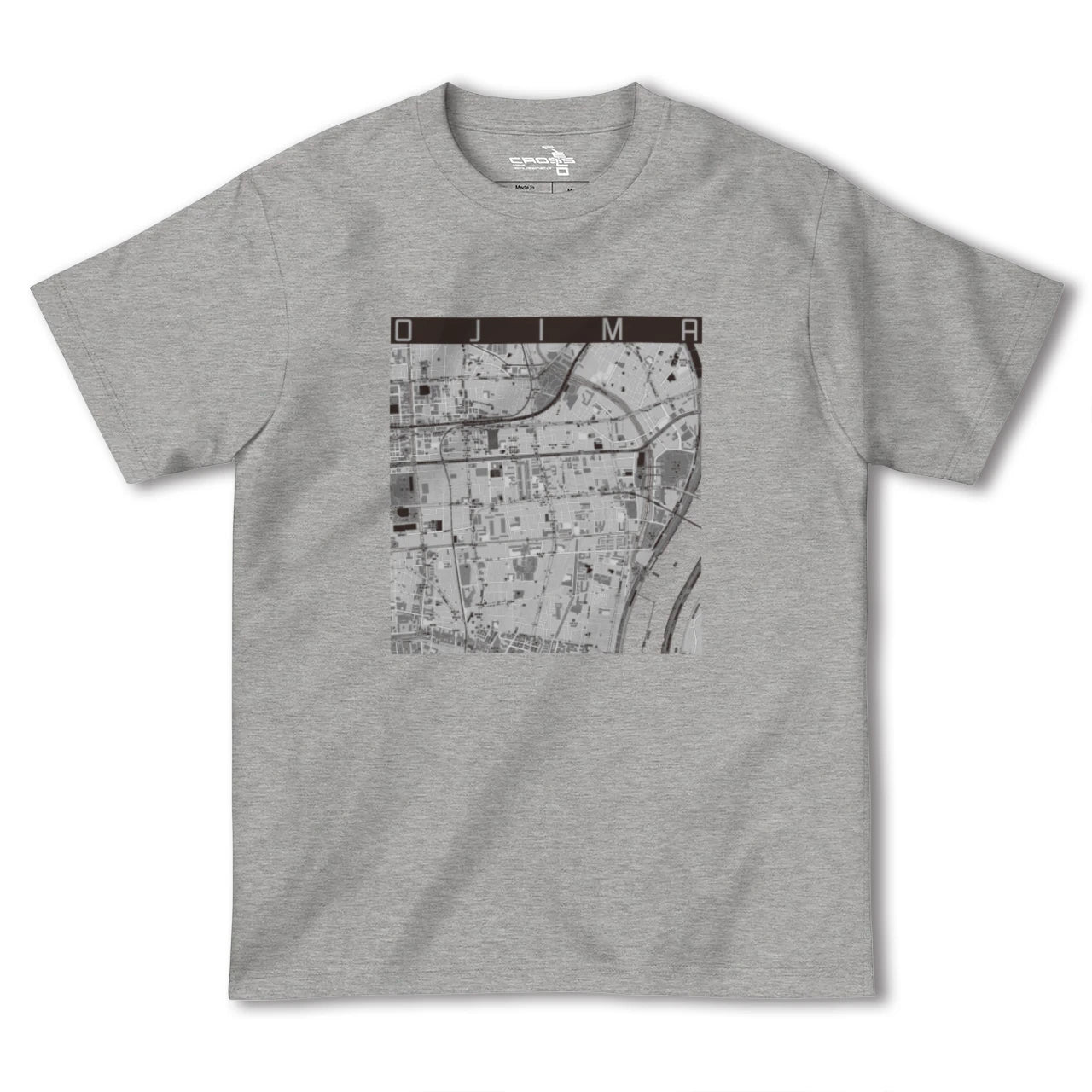 【大島(東京都)】地図柄ヘビーウェイトTシャツ