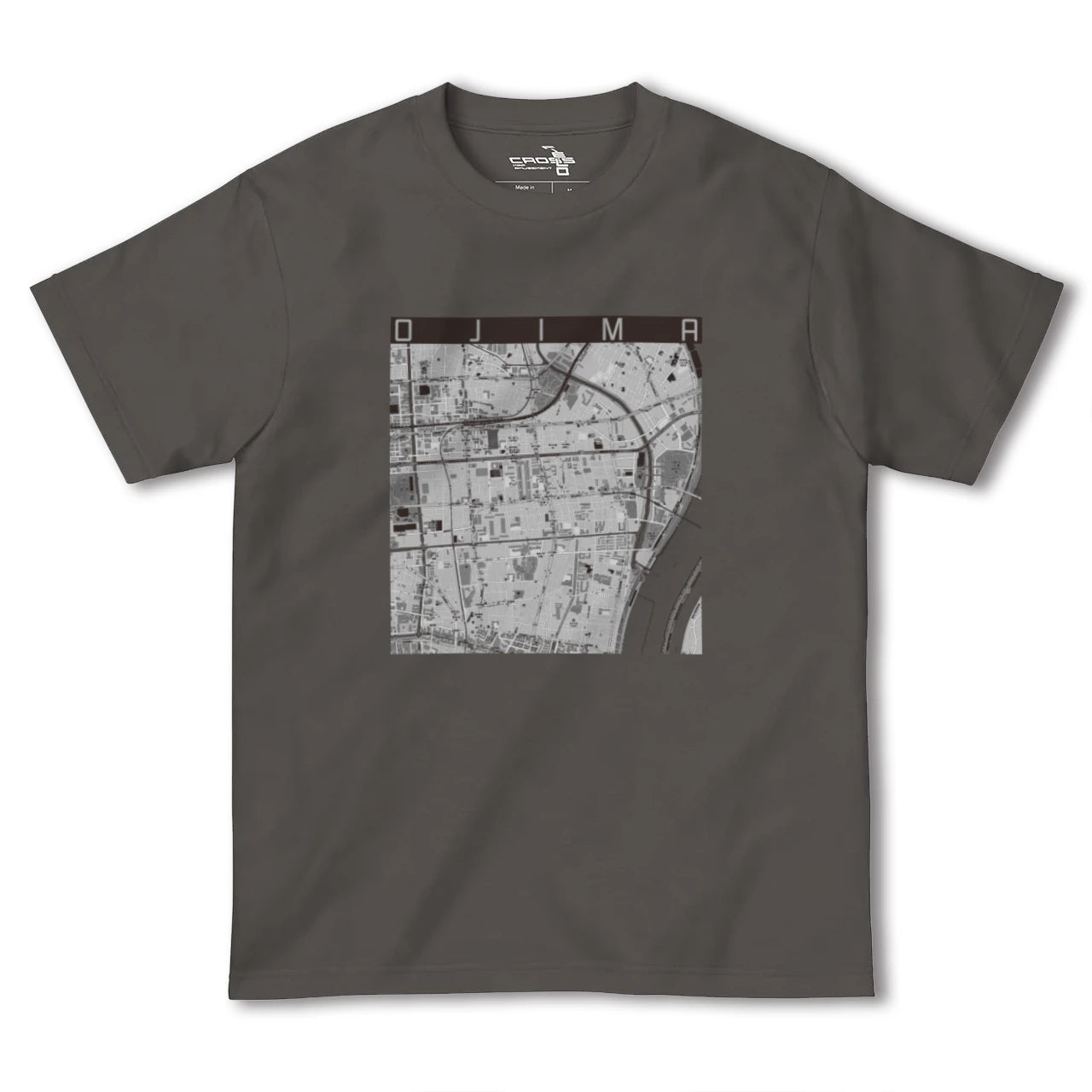 【大島(東京都)】地図柄ヘビーウェイトTシャツ
