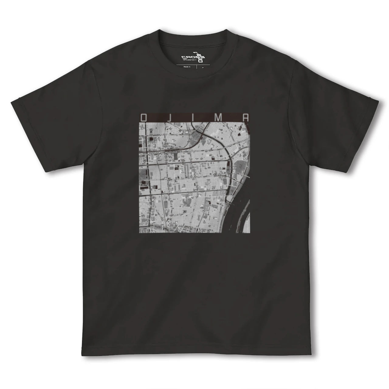 【大島(東京都)】地図柄ヘビーウェイトTシャツ