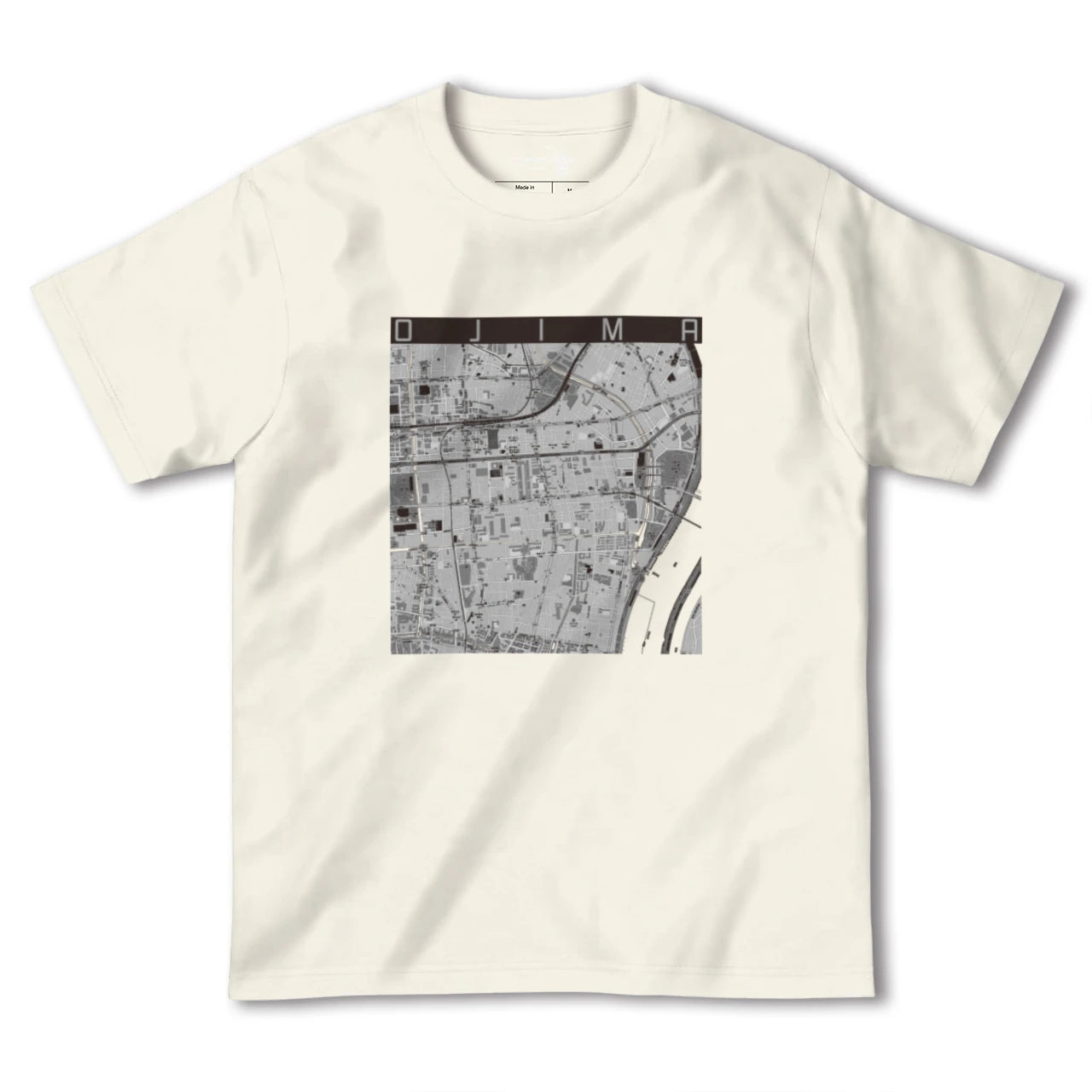 【大島(東京都)】地図柄ヘビーウェイトTシャツ