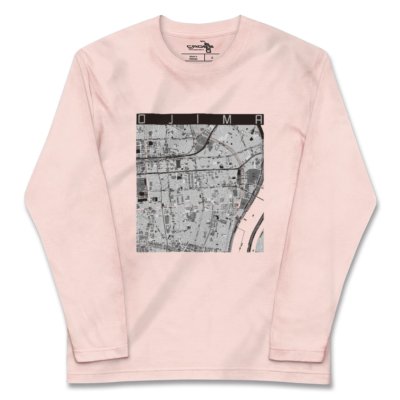 【大島(東京都)】地図柄ロングスリーブTシャツ