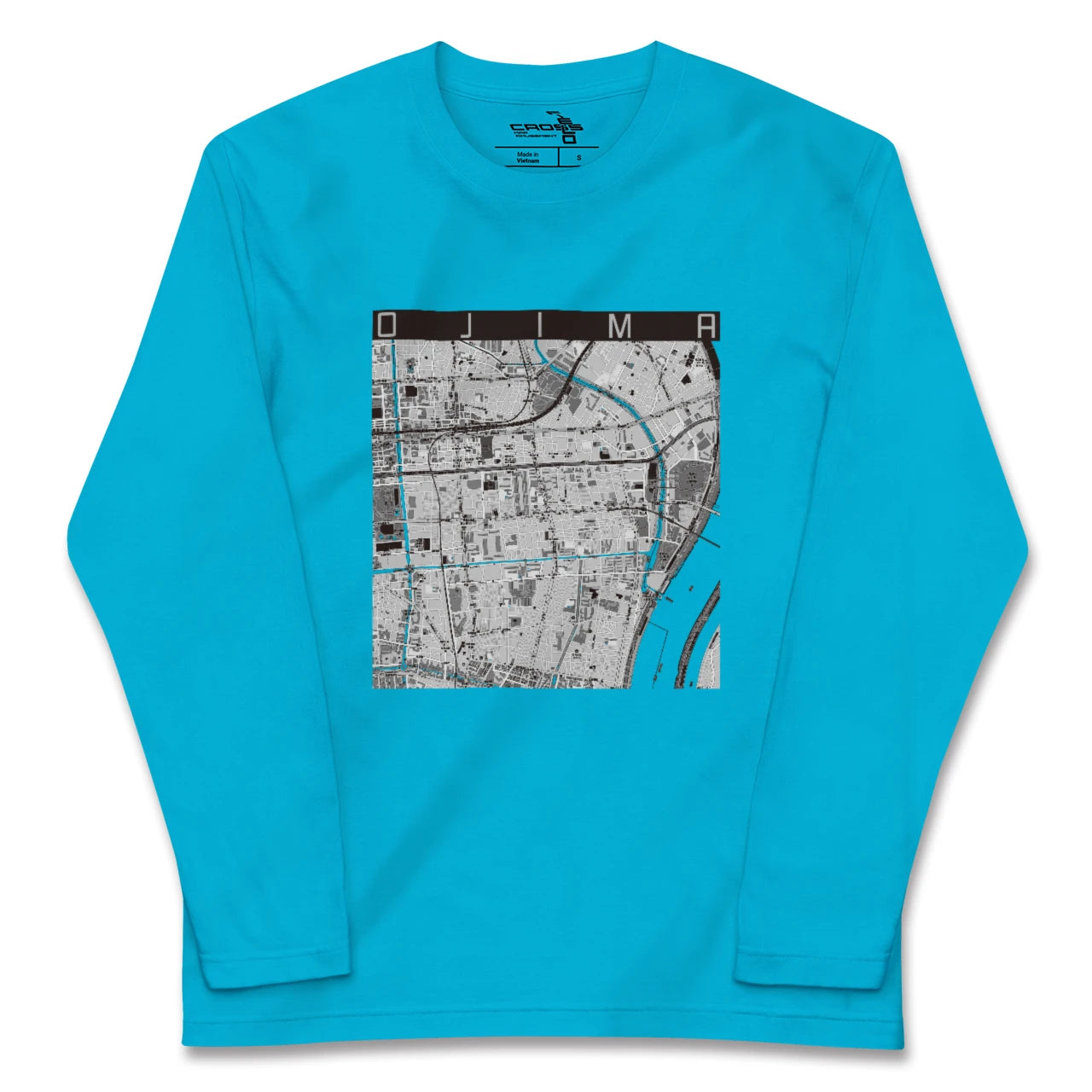 【大島(東京都)】地図柄ロングスリーブTシャツ