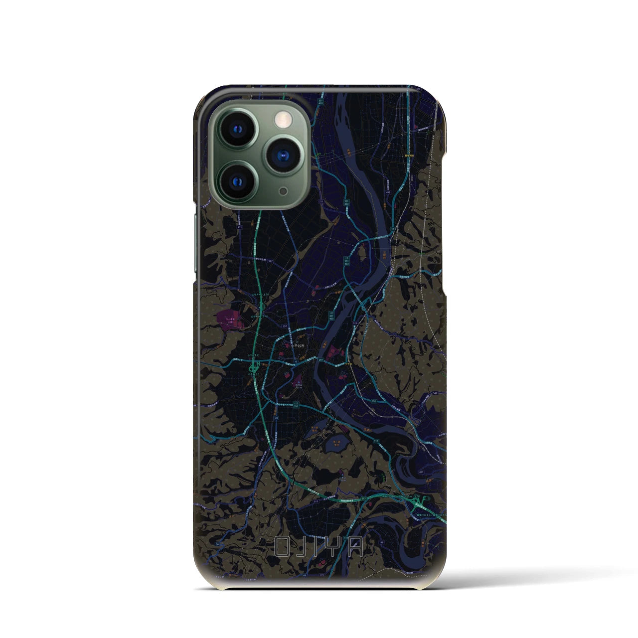 【小千谷(新潟県)】地図柄iPhoneケース(バックカバータイプ)