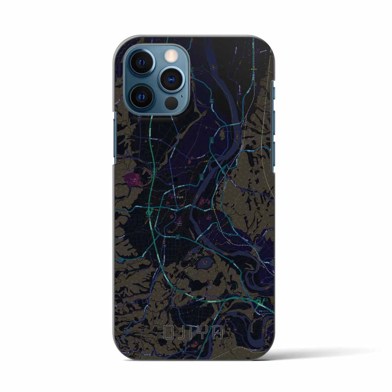 【小千谷(新潟県)】地図柄iPhoneケース(バックカバータイプ)
