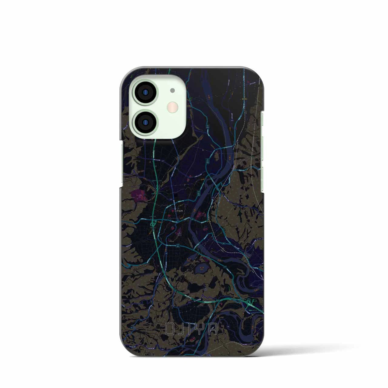 【小千谷(新潟県)】地図柄iPhoneケース(バックカバータイプ)