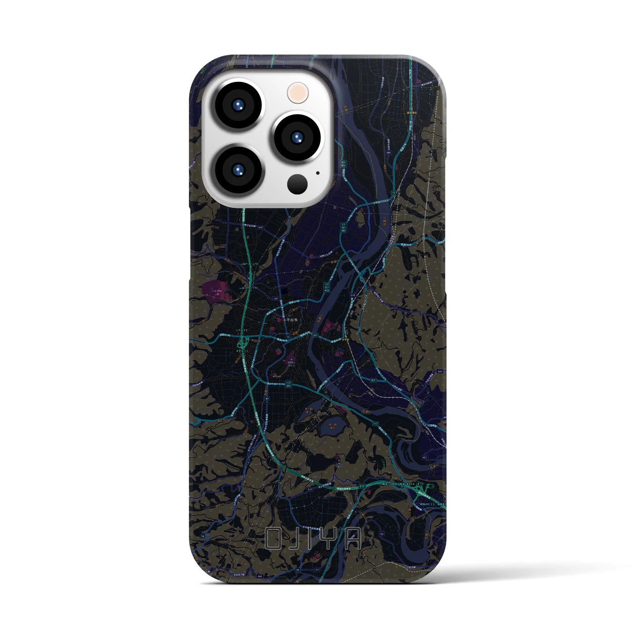 【小千谷(新潟県)】地図柄iPhoneケース(バックカバータイプ)