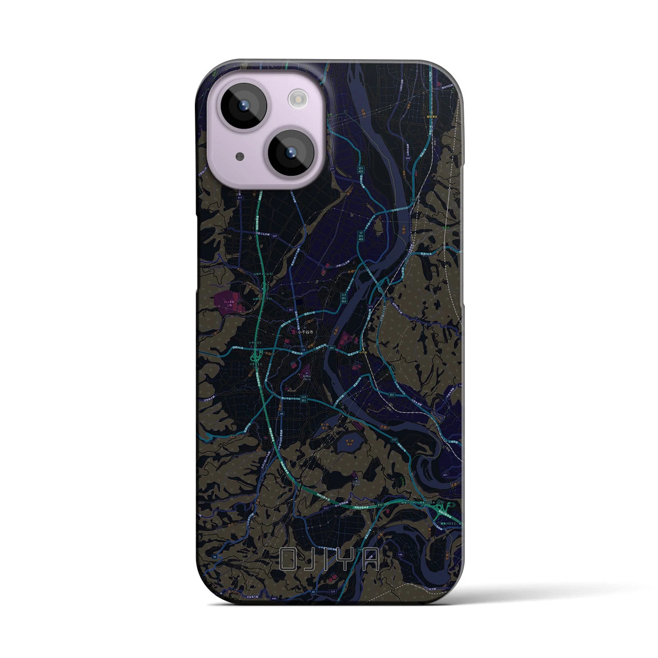 【小千谷(新潟県)】地図柄iPhoneケース(バックカバータイプ)