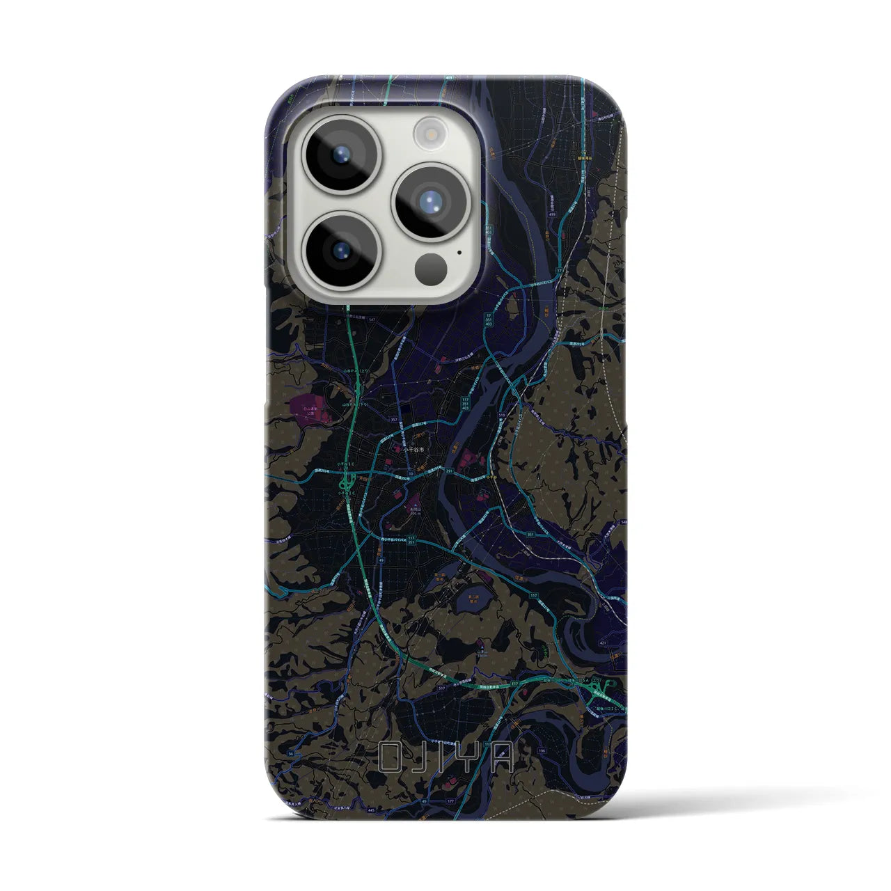 【小千谷(新潟県)】地図柄iPhoneケース(バックカバータイプ)