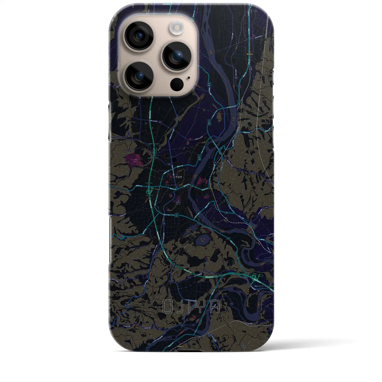 【小千谷(新潟県)】地図柄iPhoneケース(バックカバータイプ)