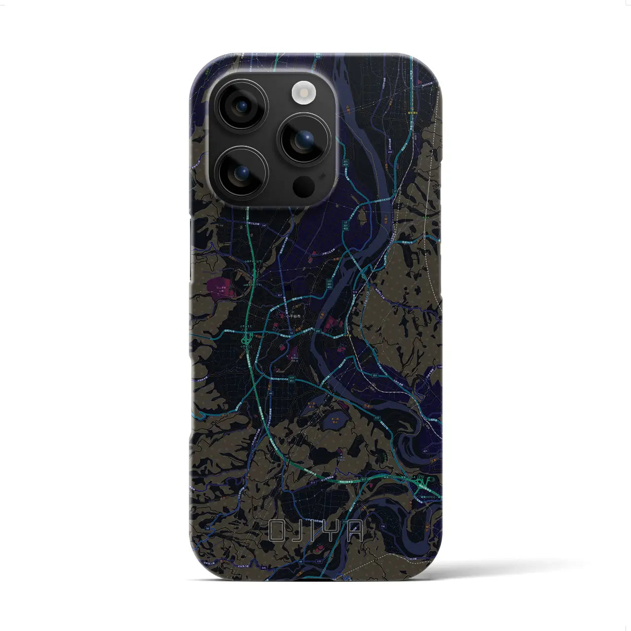 【小千谷(新潟県)】地図柄iPhoneケース(バックカバータイプ)