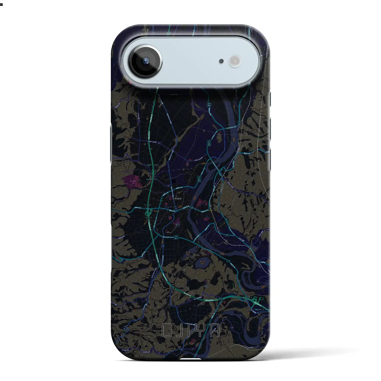 【小千谷(新潟県)】地図柄iPhoneケース(バックカバータイプ)