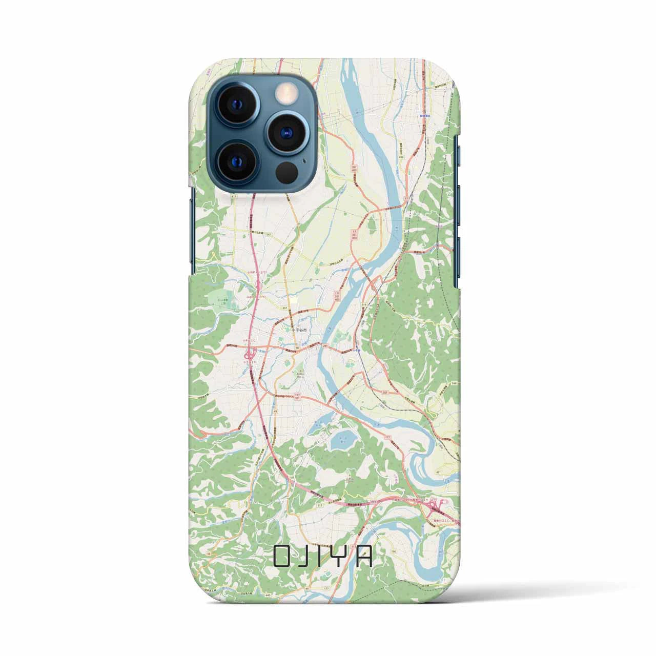 【小千谷(新潟県)】地図柄iPhoneケース(バックカバータイプ)