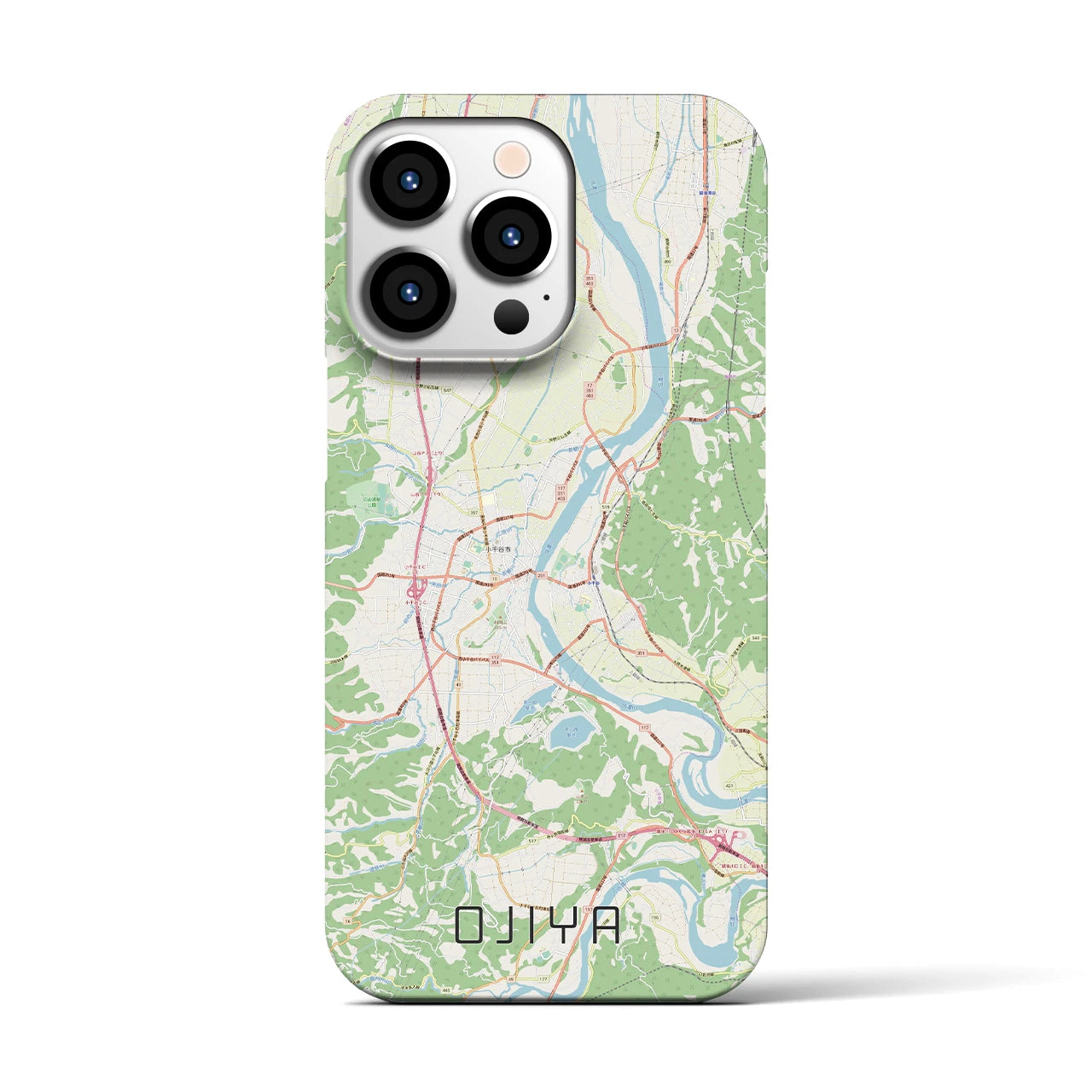 【小千谷(新潟県)】地図柄iPhoneケース(バックカバータイプ)