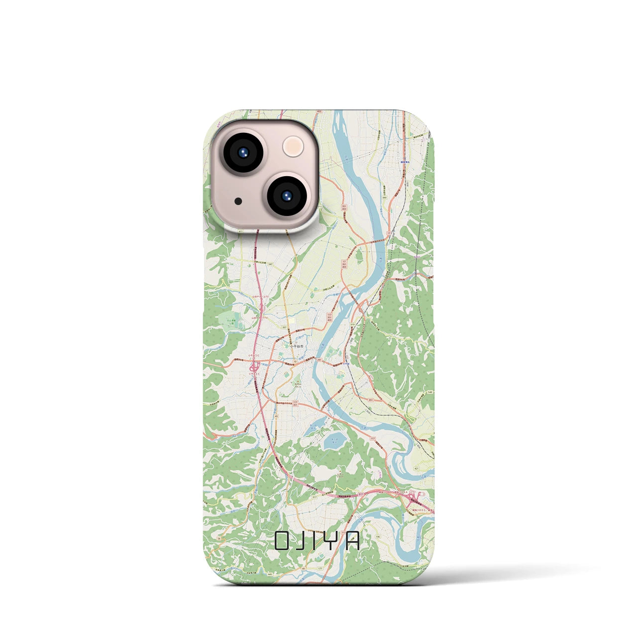 【小千谷(新潟県)】地図柄iPhoneケース(バックカバータイプ)