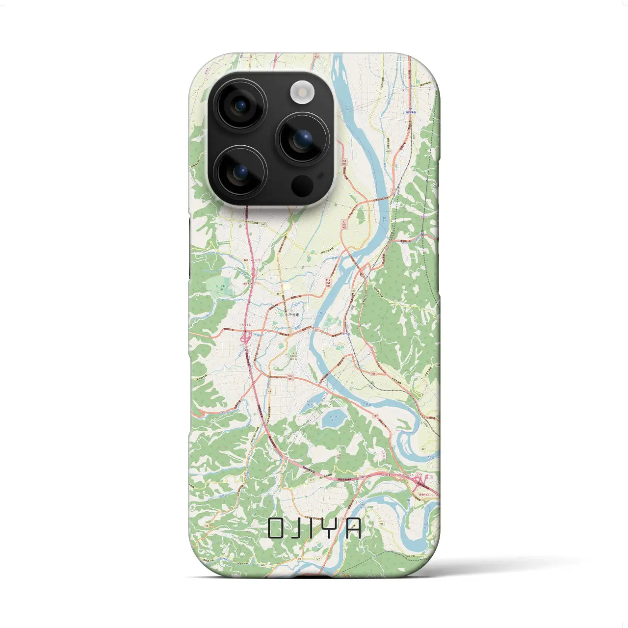 【小千谷(新潟県)】地図柄iPhoneケース(バックカバータイプ)