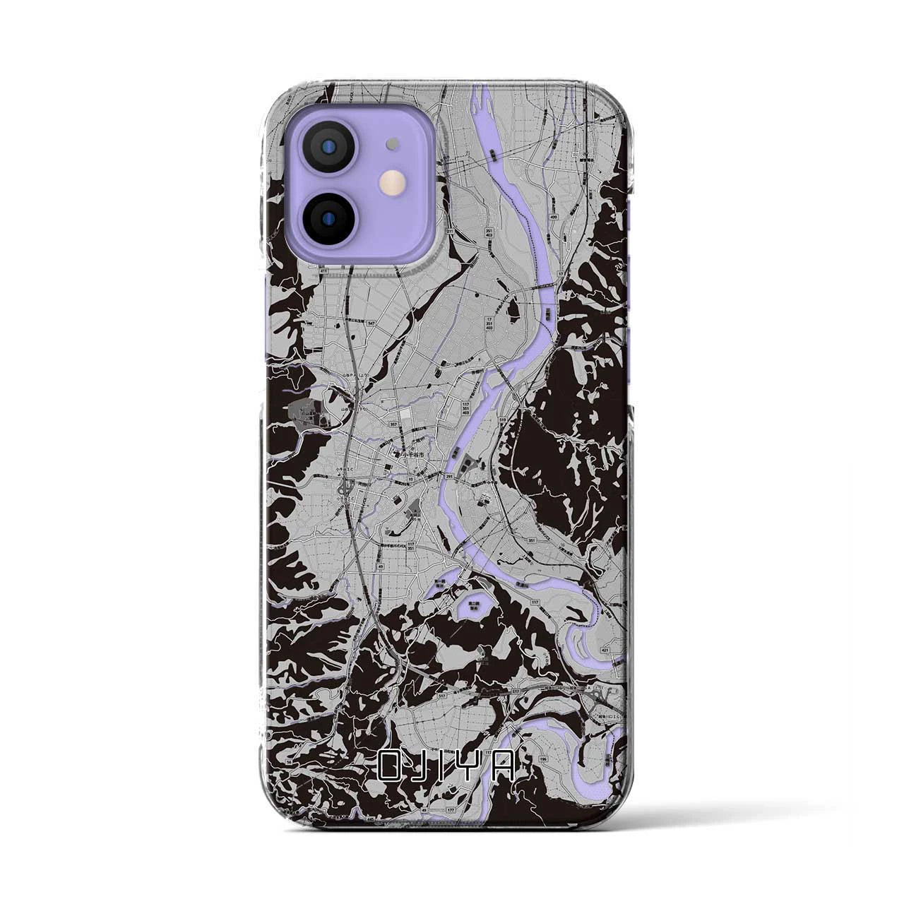 【小千谷(新潟県)】地図柄iPhoneケース(クリアタイプ)