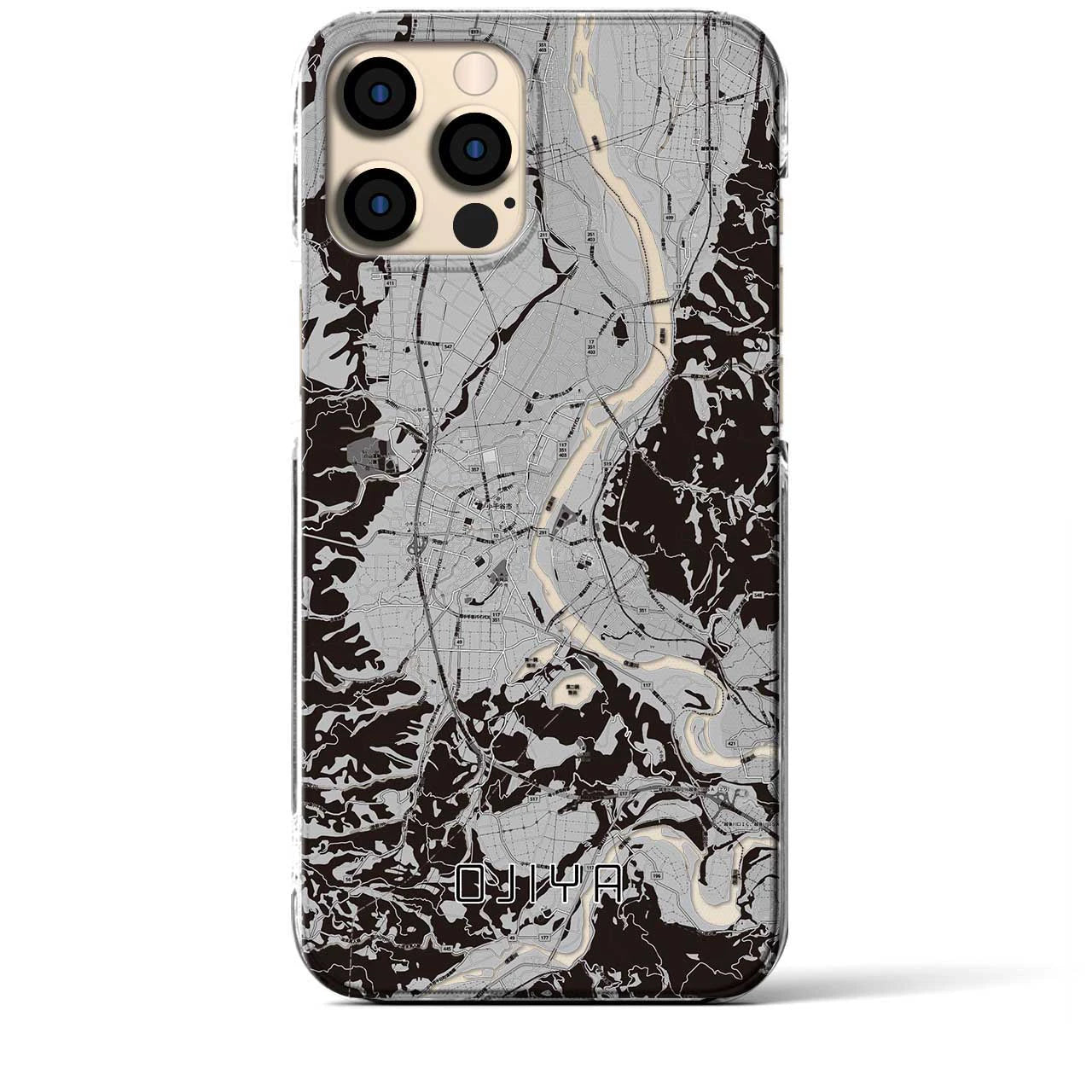 【小千谷(新潟県)】地図柄iPhoneケース(クリアタイプ)