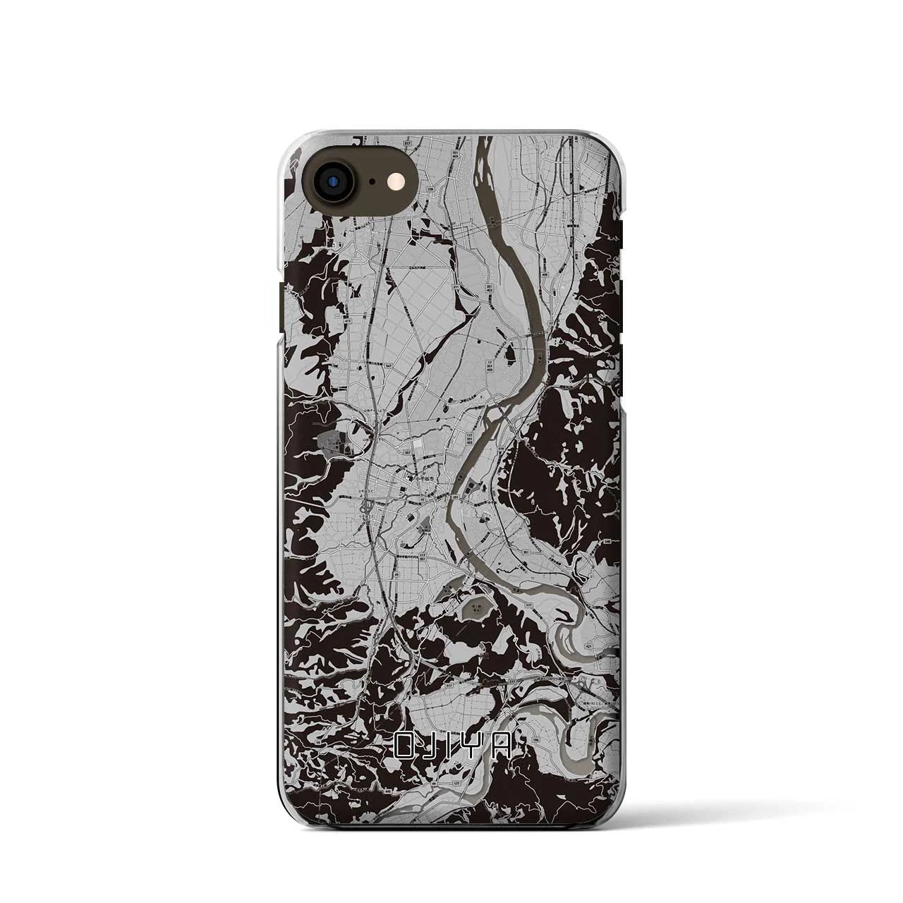 【小千谷(新潟県)】地図柄iPhoneケース(クリアタイプ)